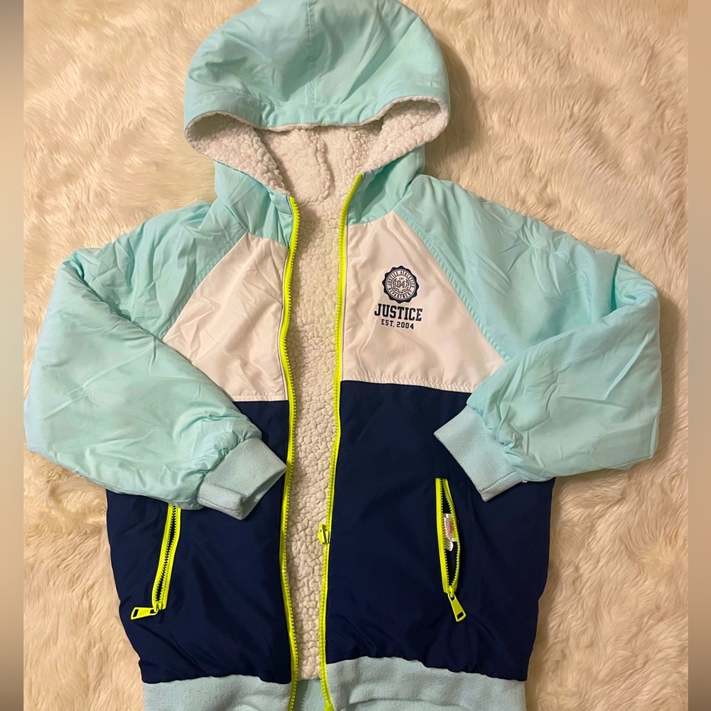 Justice reversible jacket, size 8